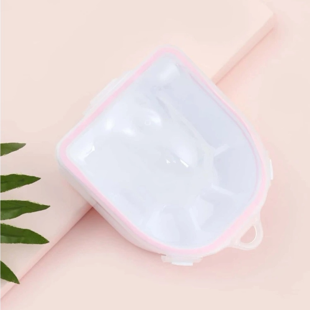 Double layer nail soak bowl